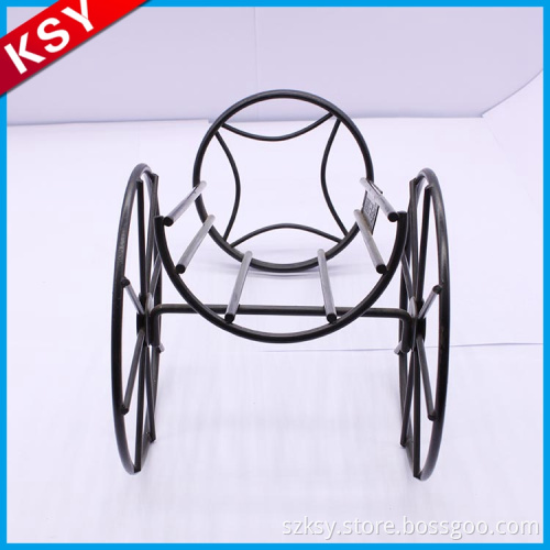 Professional Production Factory Supply Freestanding Black Funky Metal Wine Racks